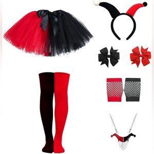 Scary Clown Costume Set | Girls One Size